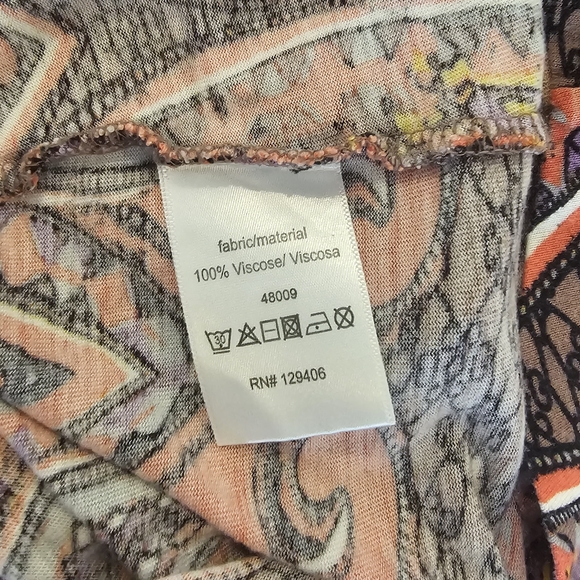 VENUS Pink and Brown Paisley Blouse - Picture 5 of 7